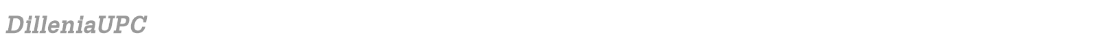 DilleniaUPC font preview